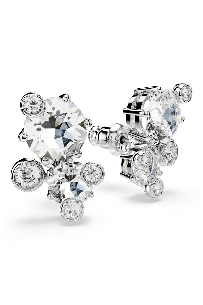 Constella Crystal Statement Earrings, Alternate, color, RHODIUM/ CRYSTAL
