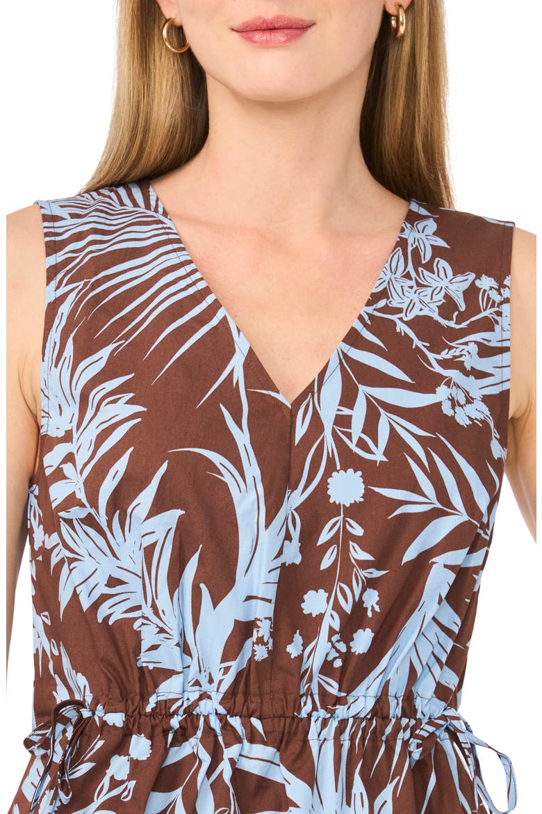 Gathered Flutter Sleeve Top, Alternate, color, CAFE