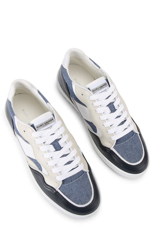 Kurt Geiger London Benn Low Top Sneaker In Navy