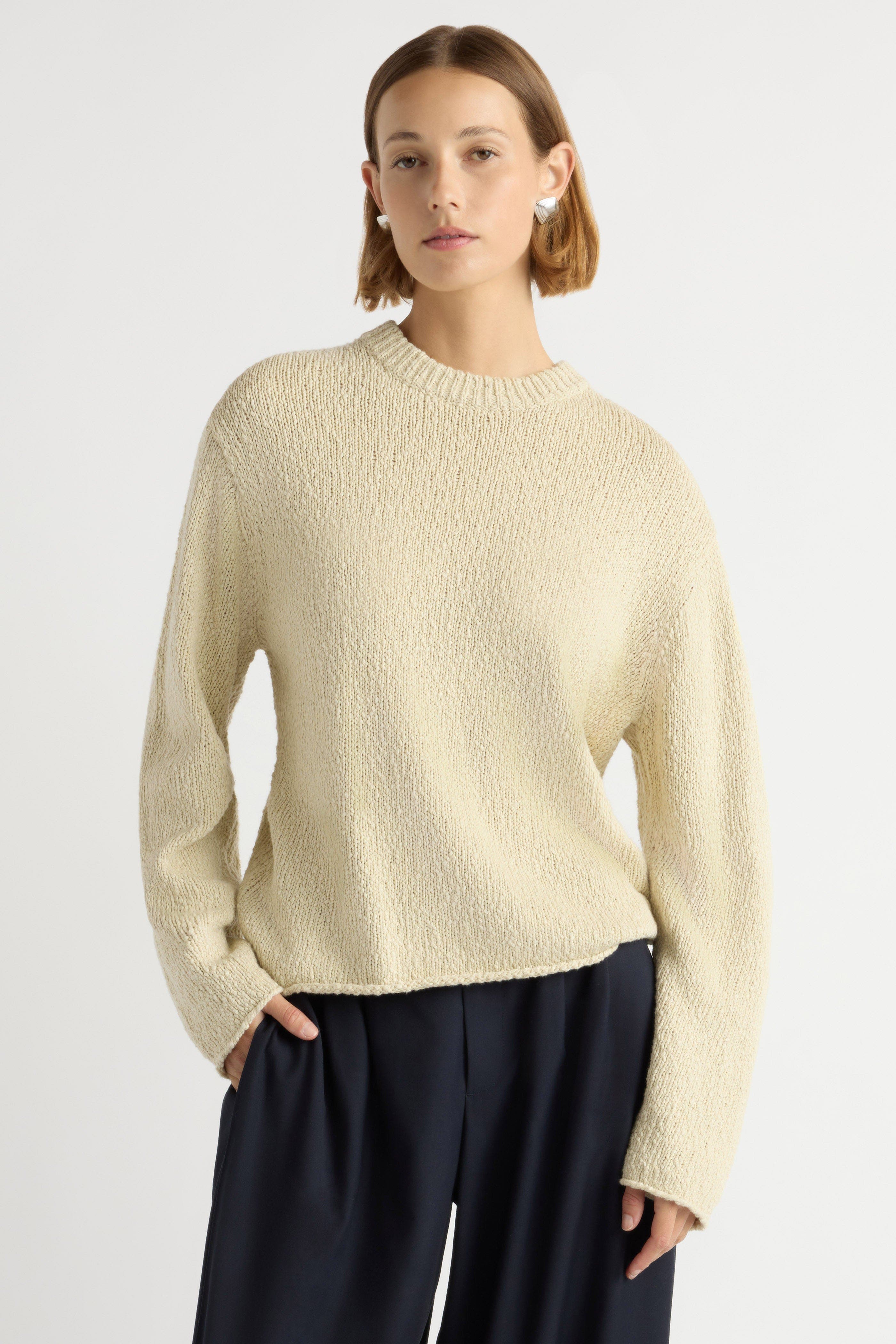Sonya Textured Organic Cotton Sweater - image 3