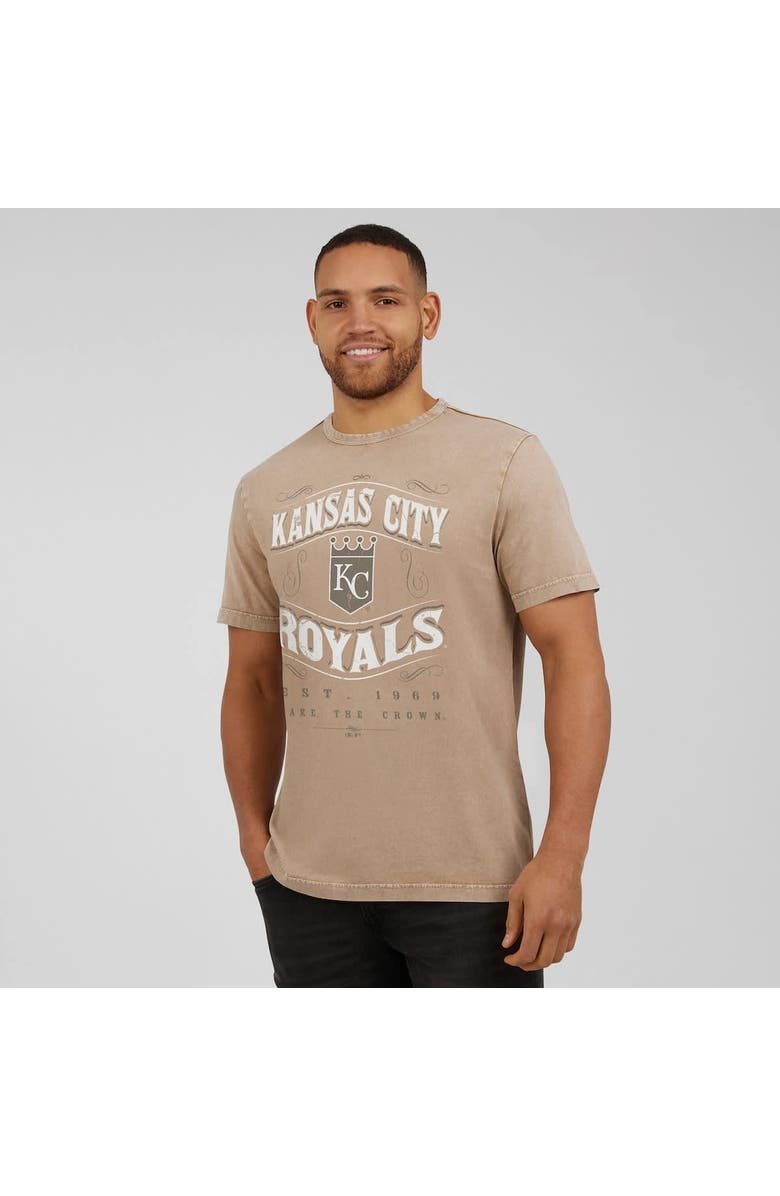 Darius Rucker Collection by Fanatics Men's Darius Rucker Collection by Fanatics Tan Kansas City Royals Sun Faded T-Shirt, Alternate, color, Tan