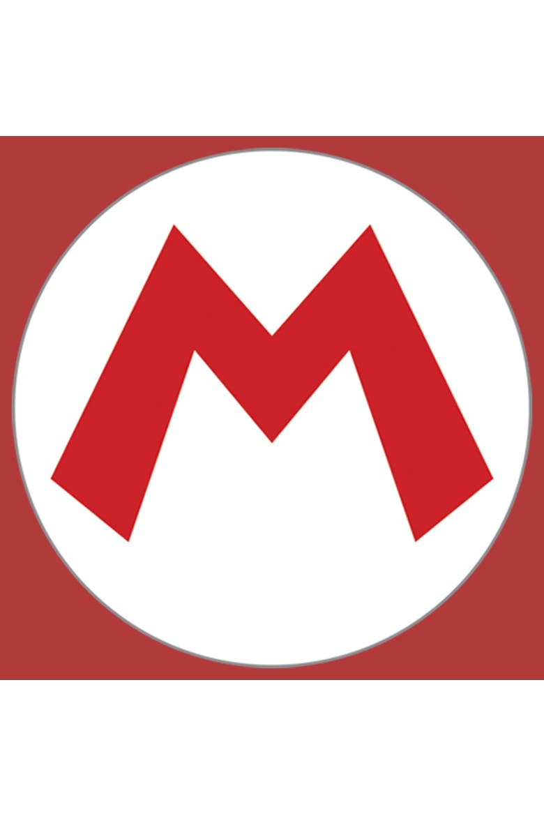 Men's Nintendo Mario Circle Icon  Graphic T-Shirt, Alternate, color, Red