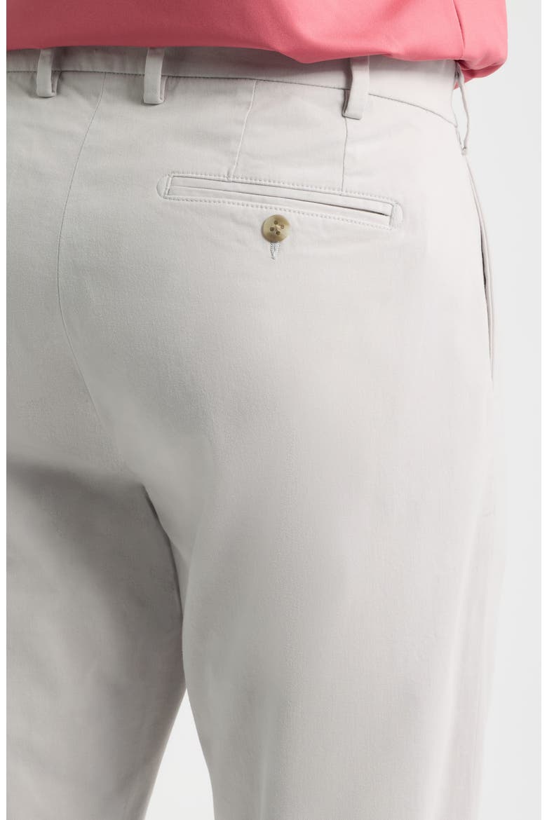 Signature Sateen Flat Front Trouser Pants, Alternate, color, LIGHT GREY