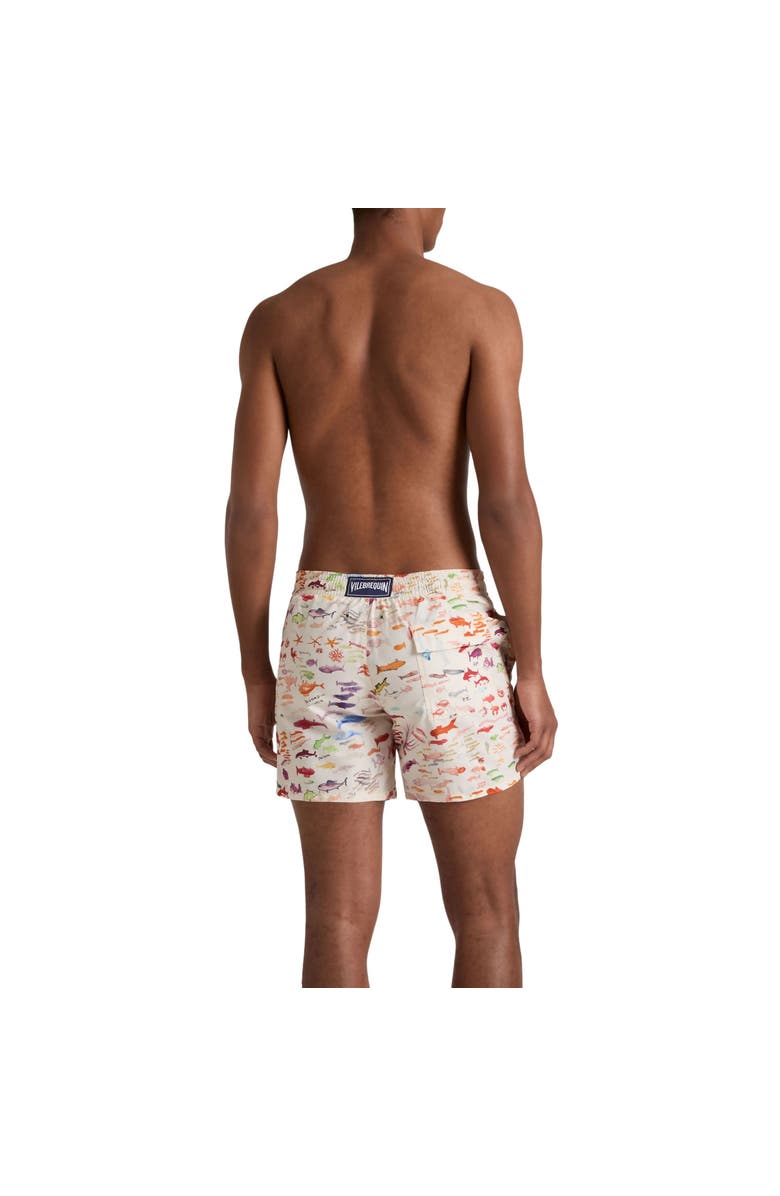 Vilebrequin Men Swim Shorts Pescador - VBQ x Fabrice Hyber, Alternate, color, Paper