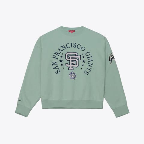 Women's Mitchell & Ness  Green San Francisco Giants Yacht Rock Sweatshirt