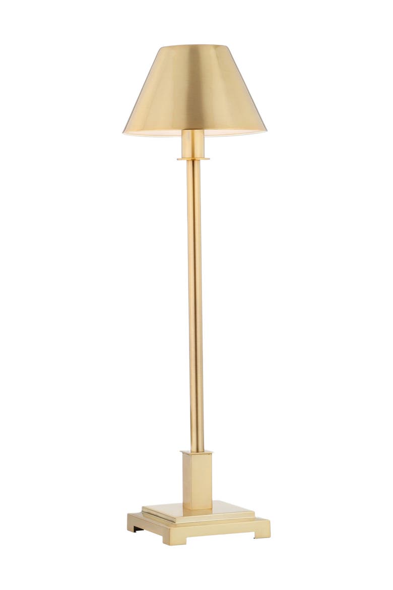 Roxy 26" Metal Shade LED Table Lamp, Main, color, Brushed Brass Gold
