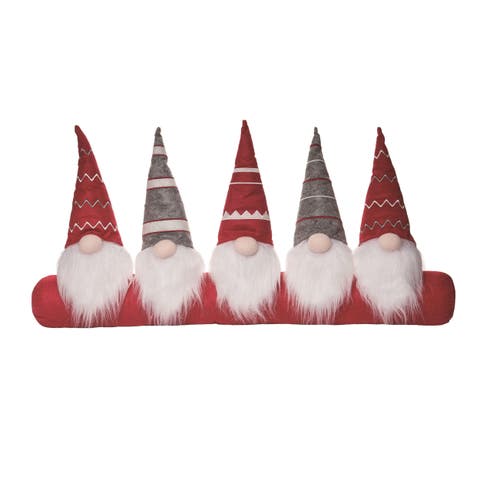 Multicolor Christmas PGnome Draft Dodger Festive Door Stopper