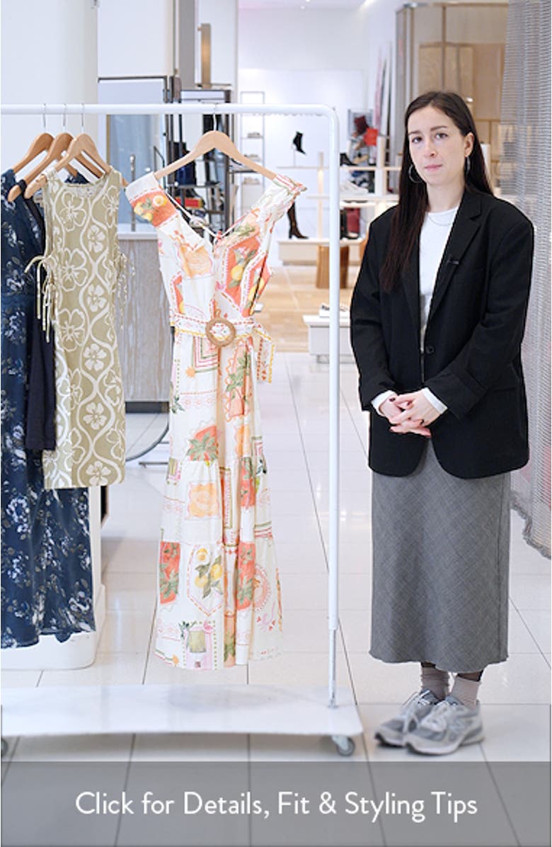 Layne Belted Midi Dress, sales video thumbnail