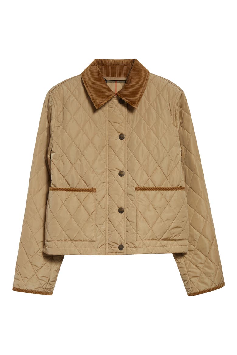 Oldham Quilted Nylon Crop Jacket, Main, color, FLAX/ SAND IP CHECK