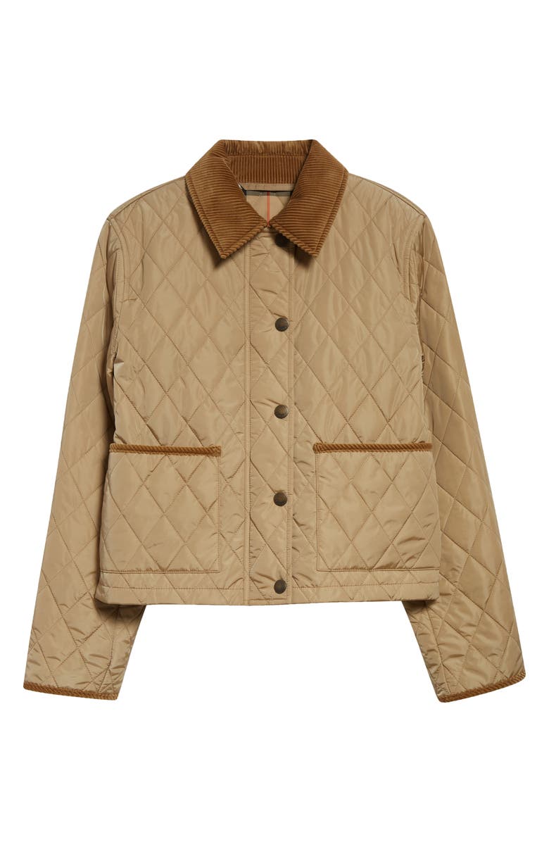 Burberry Oldham Quilted Nylon Crop Jacket, Main, color, 