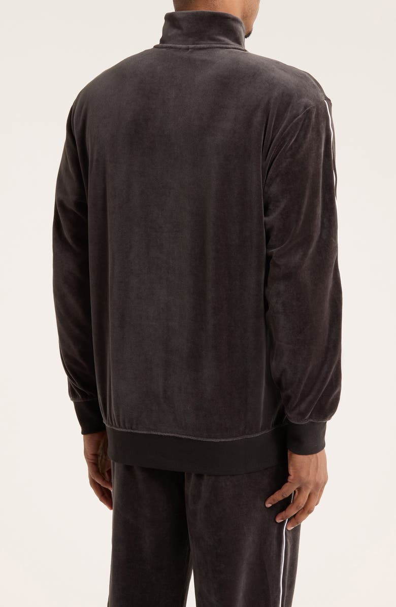 PUMA Essentials Elevated Velour Track Jacket, Alternate, color, Puma Black