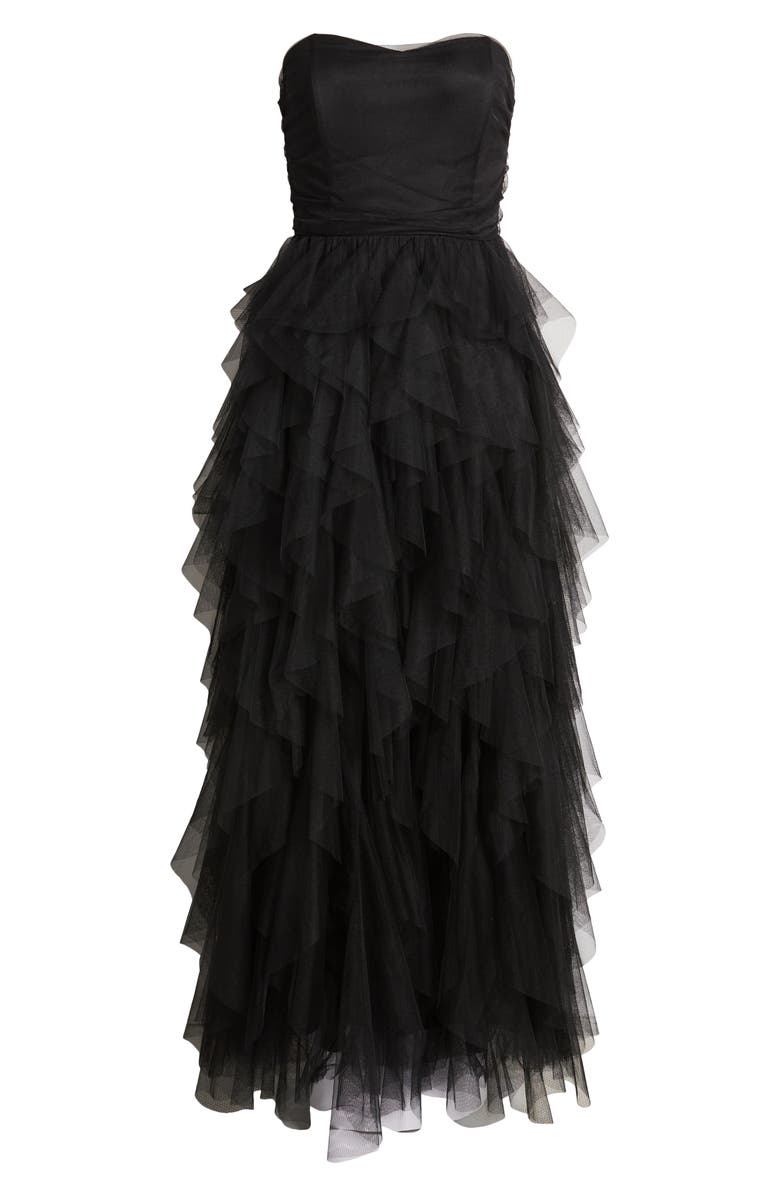 Chelsea28 Strapless Tulle Dress, Alternate, color, 