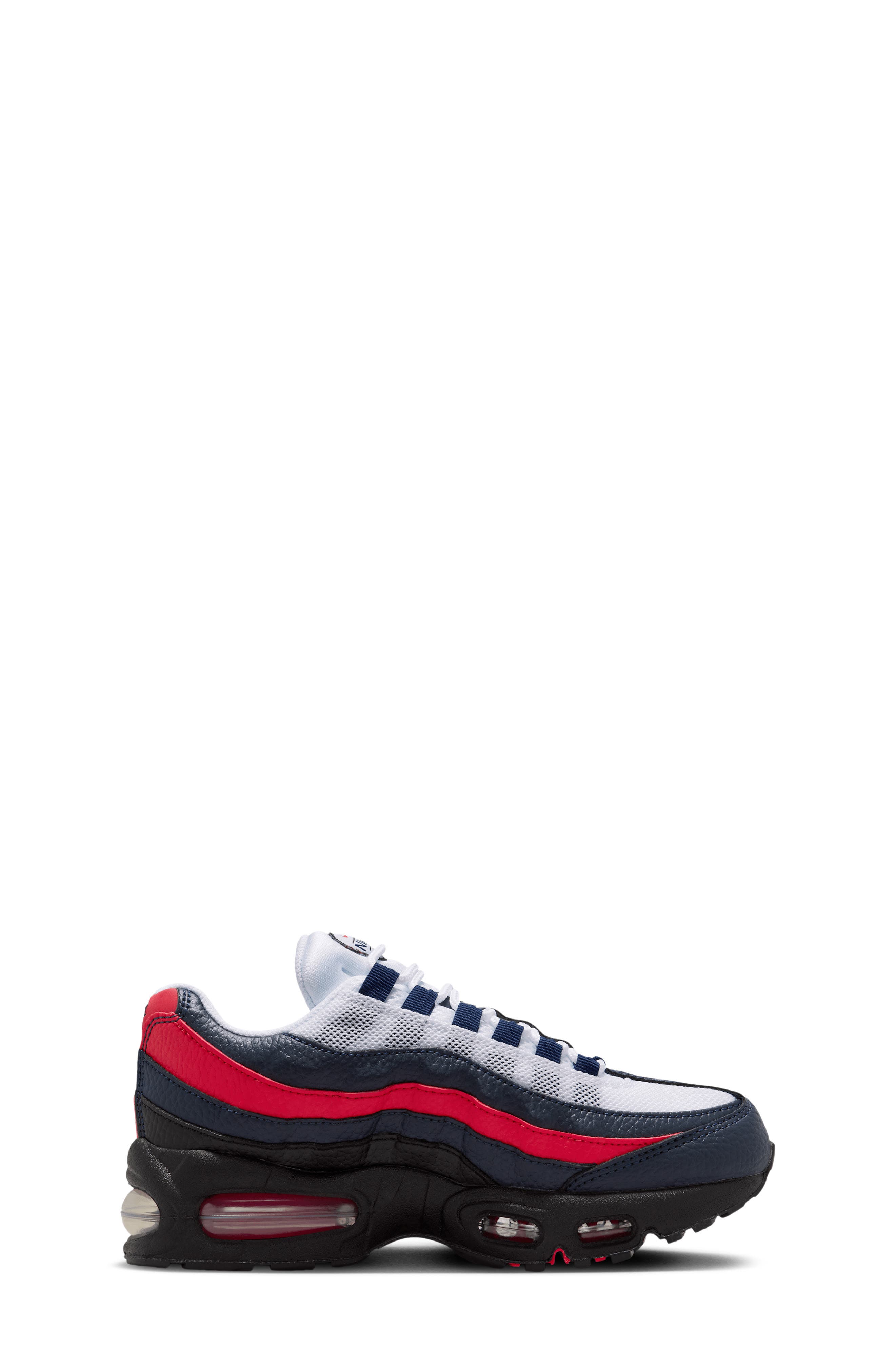 Nike Kids' Air Max 95 SE Sneaker, Alternate, color, Obsidian/ Red/ White/ Gold