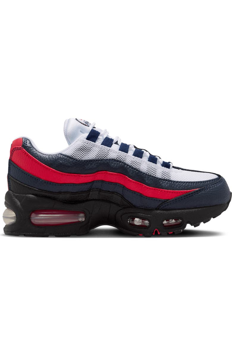 Nike Kids' Air Max 95 SE Sneaker, Alternate, color, Obsidian/ Red/ White/ Gold