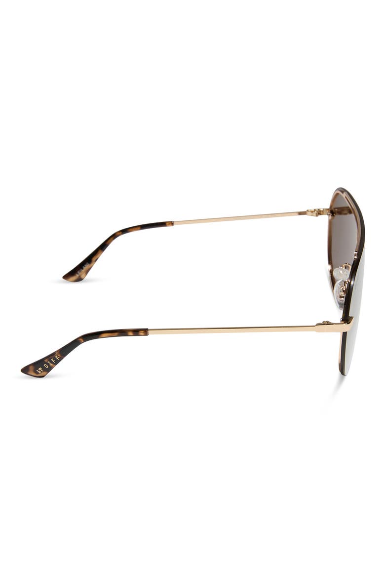 63mm Leilani Shield Sunglasses, Alternate, color, CHAMPAGNE