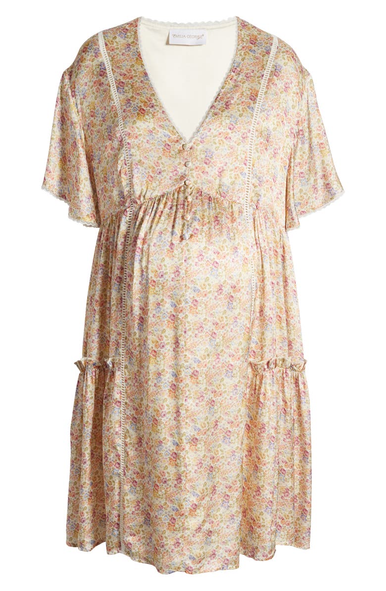 Emilia George Hannah Floral Maternity Dress, Alternate, color, 