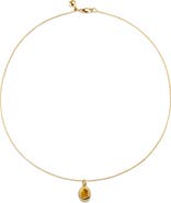 Monica Vinader Birthstone Locket Necklace
