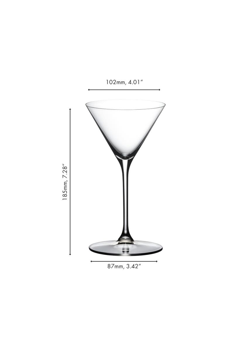 Riedel Grape@ Martini Cocktail Glass, Buy 3 Get 4, 7 Ounce, Alternate, color, Clear