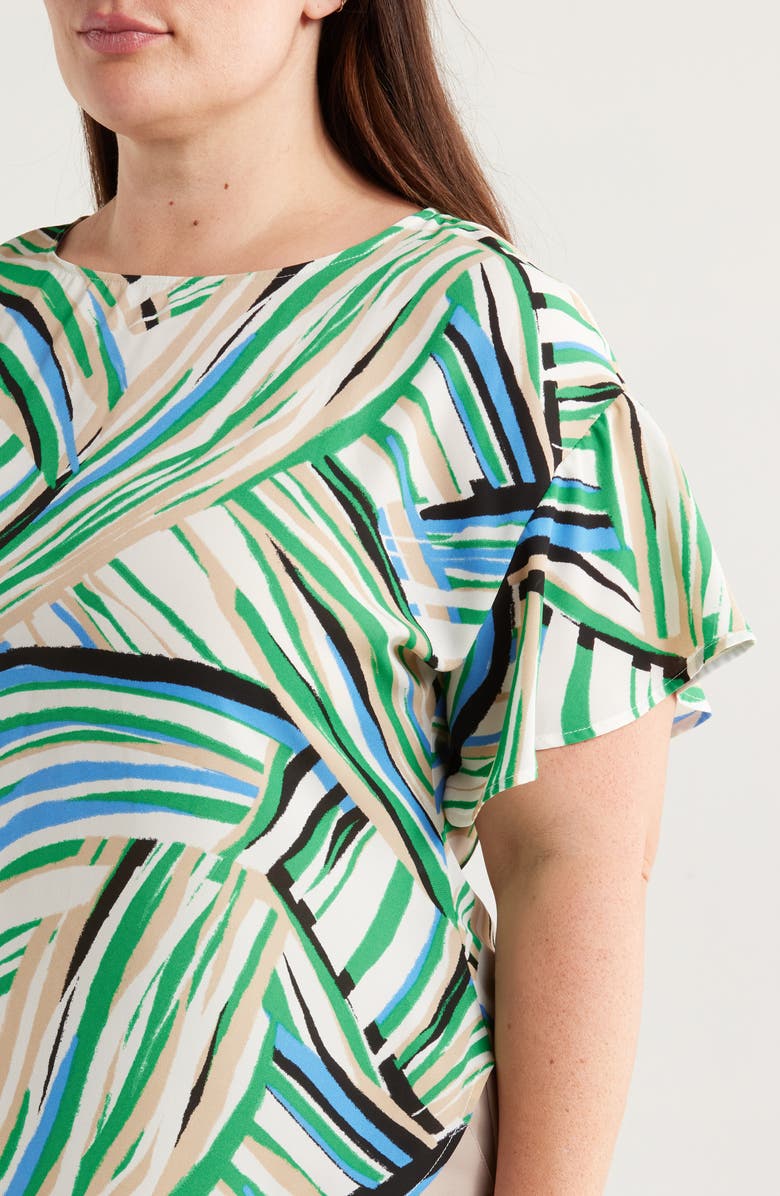 Anne Klein Flutter Sleeve Top, Alternate, color,