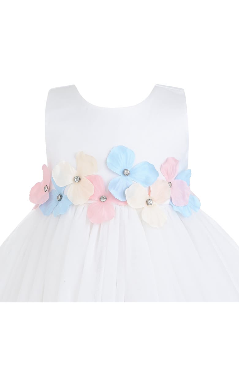 Tulleen Elarisse Floral Waist Dress, Alternate, color, White