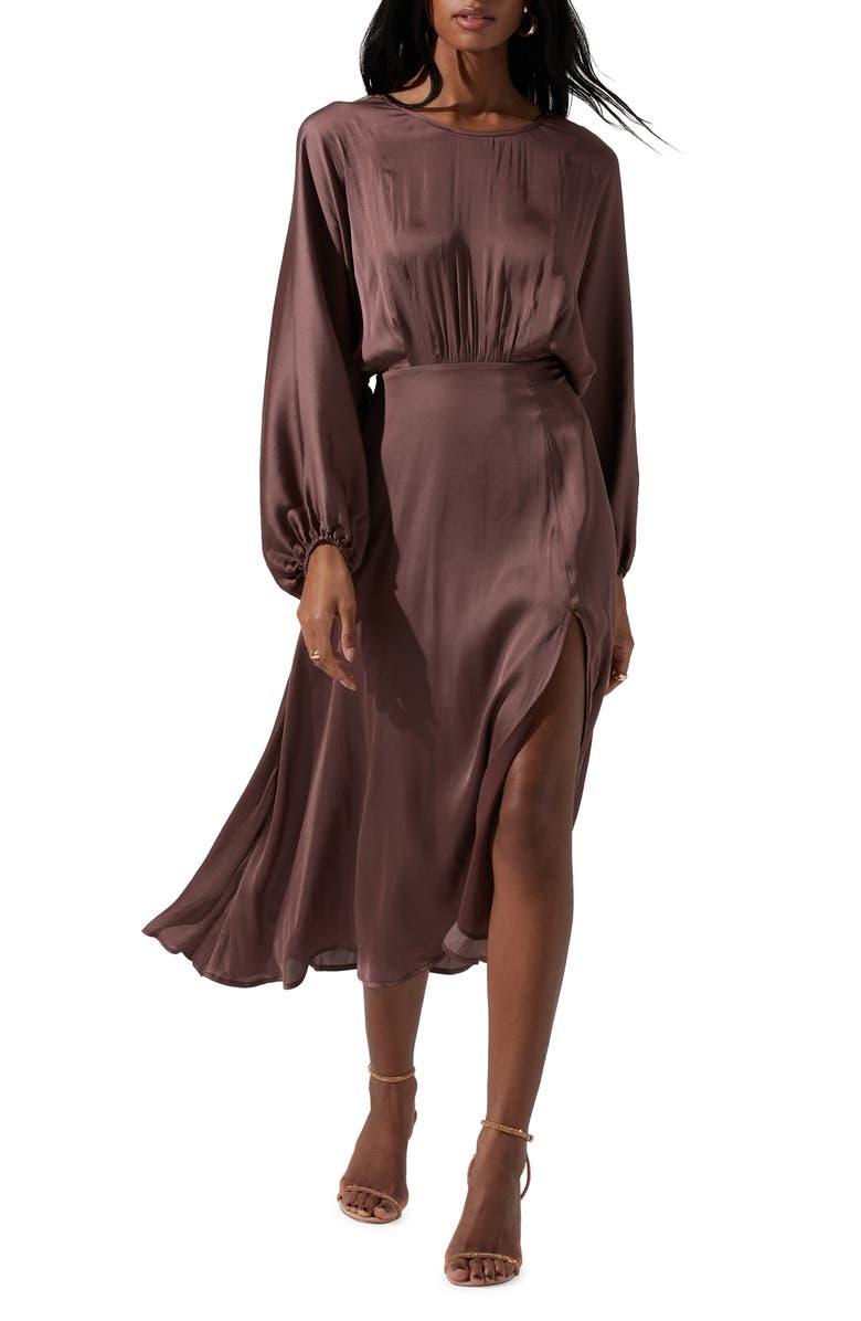 ASTR the Label Marin Long Dolman Sleeve Dress, Main, color, 