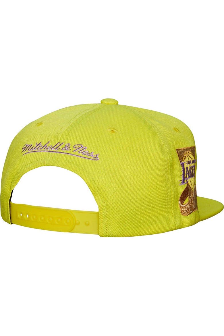 Men's Mitchell & Ness Gold Los Angeles Lakers Hardwood Classics Soul Pastel Snapback Hat, Alternate, color, Gold