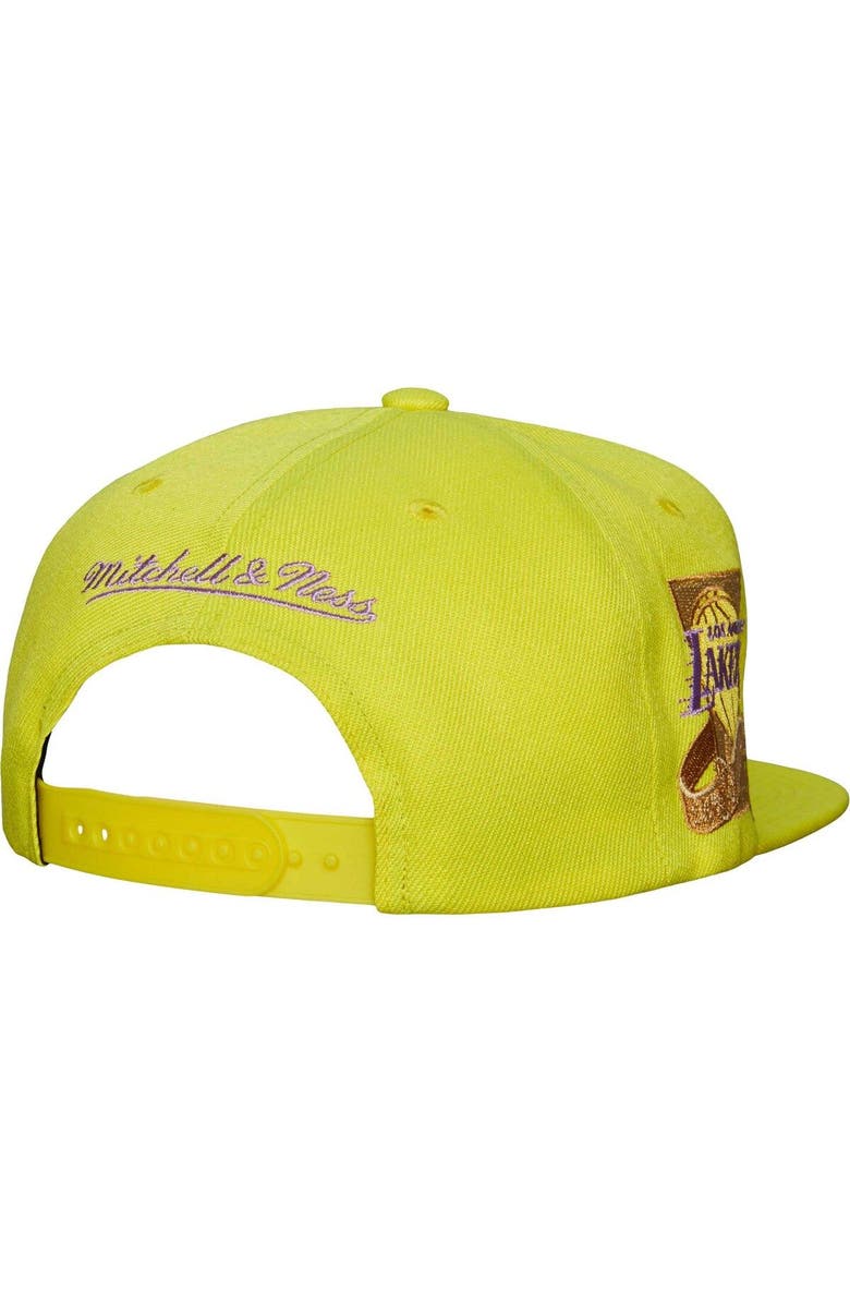 Mitchell & Ness Men's Mitchell & Ness Gold Los Angeles Lakers Hardwood Classics Soul Pastel Snapback Hat, Alternate, color,