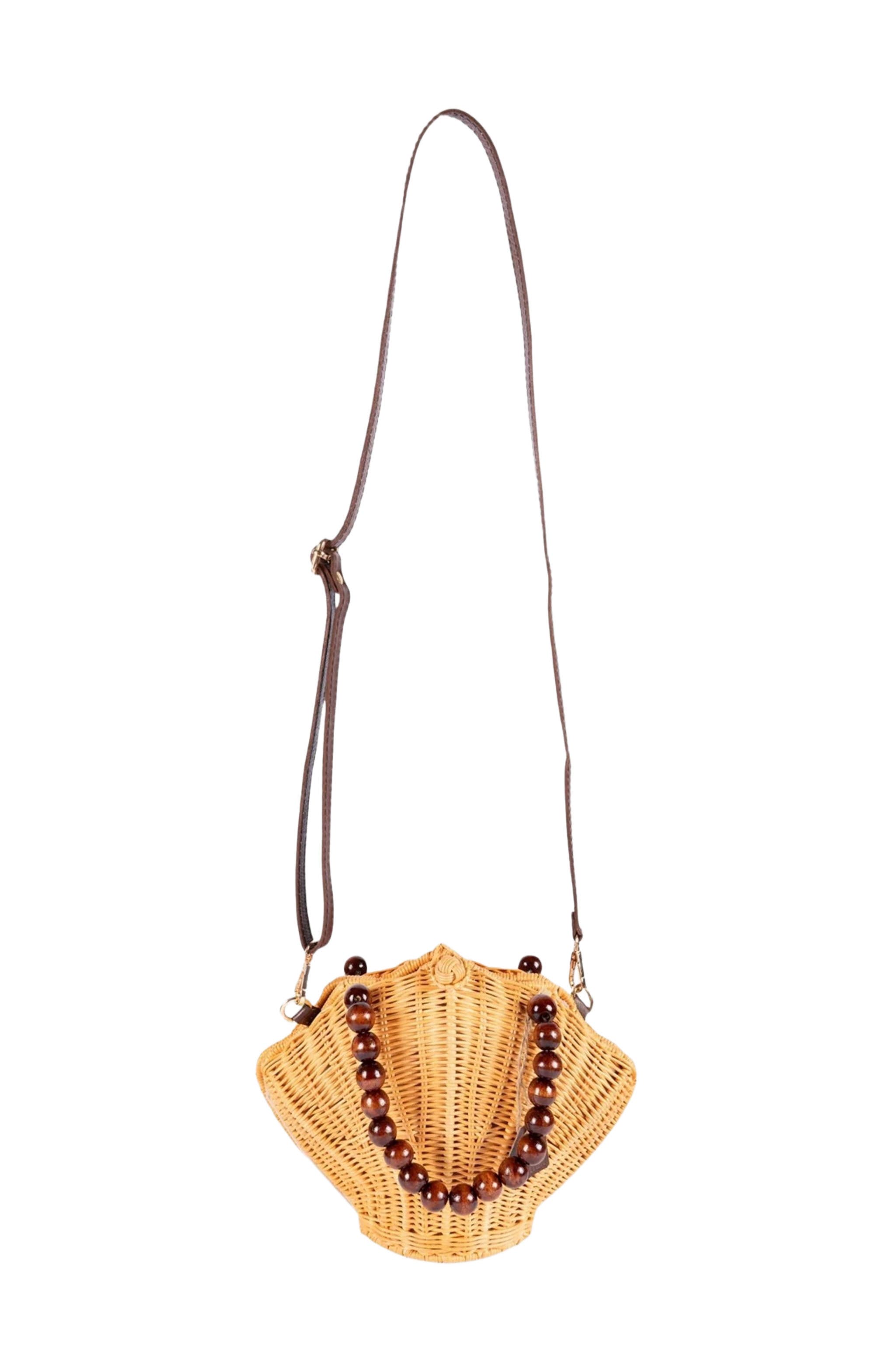 Jelavu Shelly Woodbead Crossbody Bag, Alternate, color, Natural