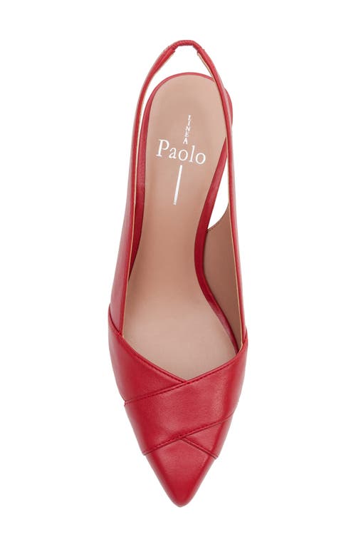 Linea Paolo Nelly Pointed Toe Slingback Pump In Red