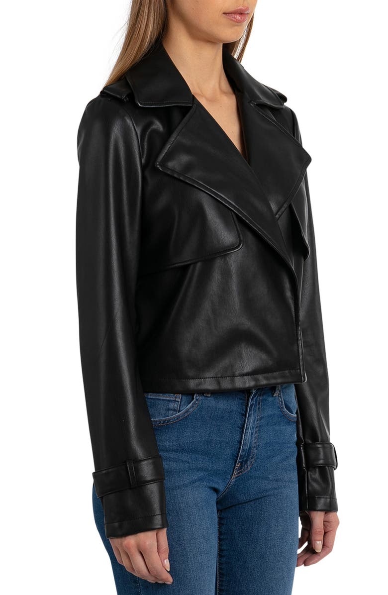 Bagatelle Faux Leather Moto Jacket, Alternate, color, 