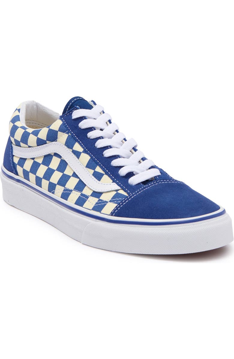 Vans Old Skool Primary Check Print Sneaker, Main, color,