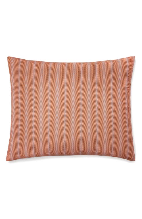 Sferra Edna Reversible Cotton Boudoir Sham In Pink/orange