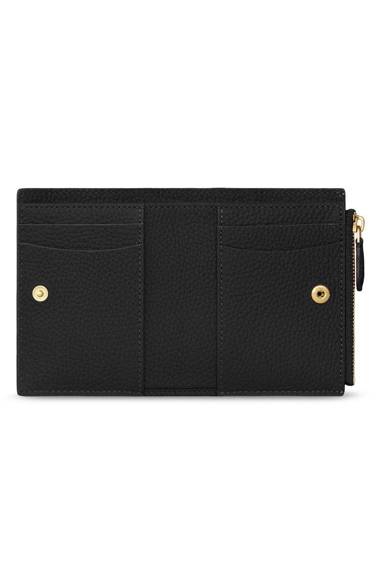 MAISON de SABRÉ Small Leather Bifold Wallet, Alternate, color, Black Caviar