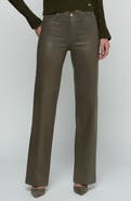 L'AGENCE Scottie Coated High Waist Wide Leg Jeans
