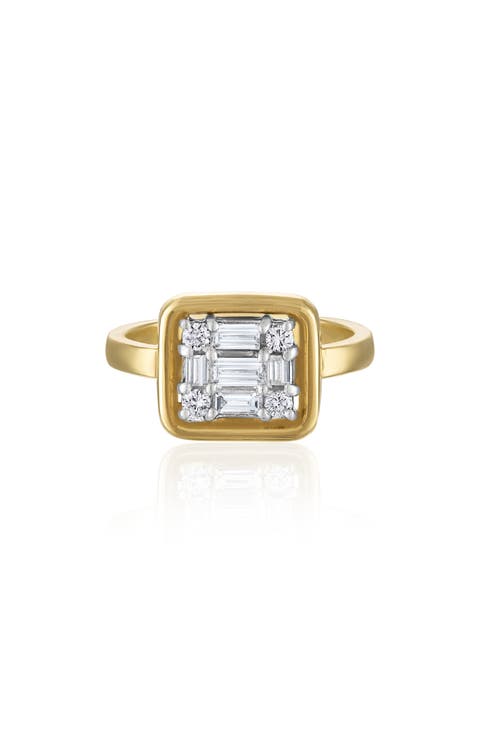 Clarity Cube Diamond Ring