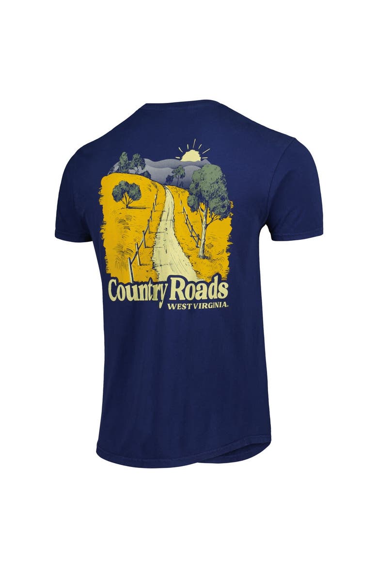 Men's Navy West Virginia Mountaineers Hyperlocal T-Shirt, Alternate, color, Navy