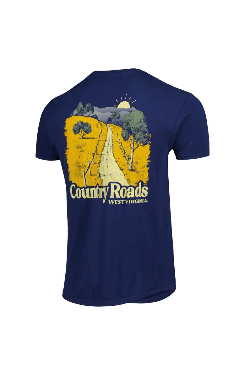 IMAGE ONE Men's Navy West Virginia Mountaineers Hyperlocal T-Shirt, Alternate, color, Navy