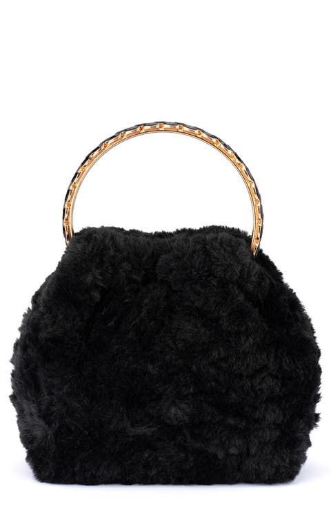 Phillipa Faux Fur Top Handle Bag
