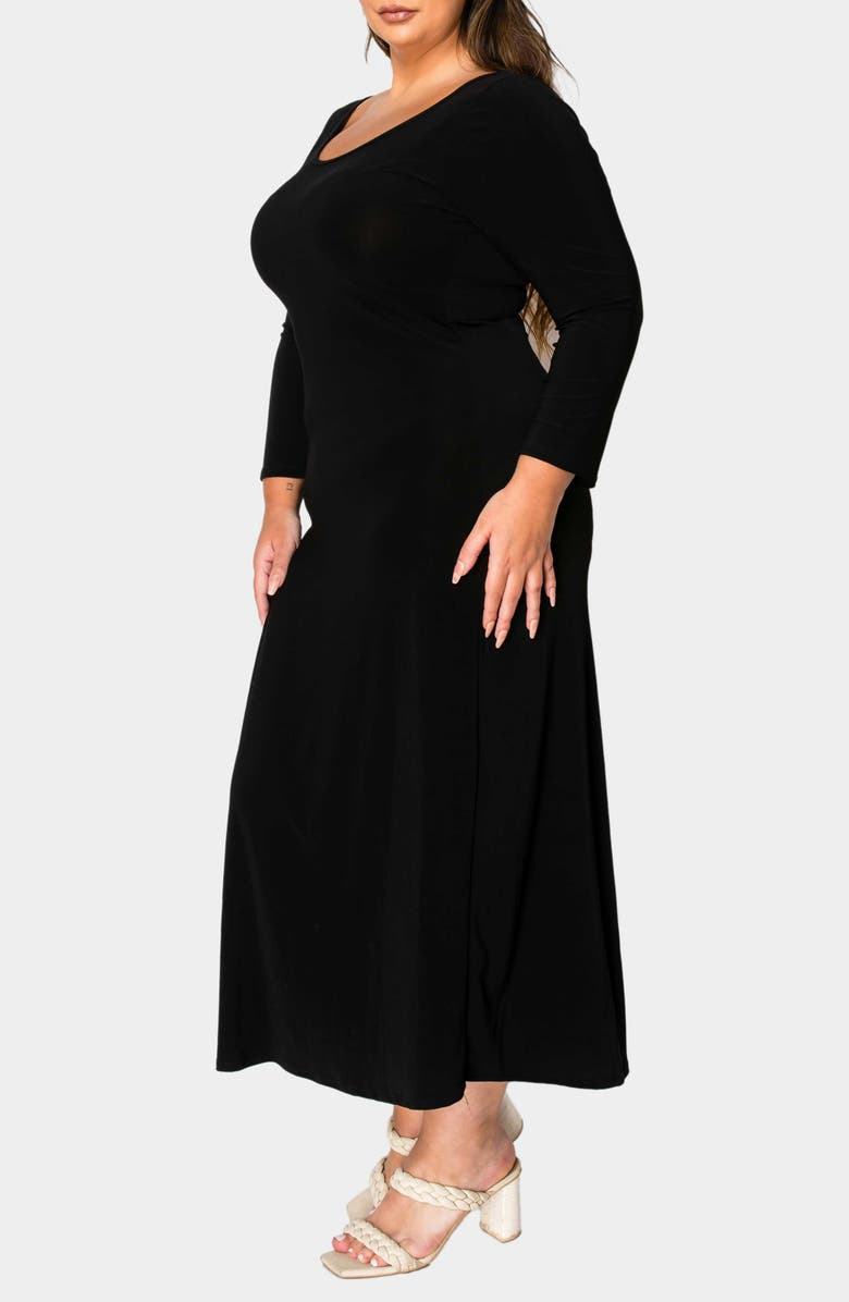 L I V D Ashe Long Sleeve Maxi Dress, Alternate, color, Black