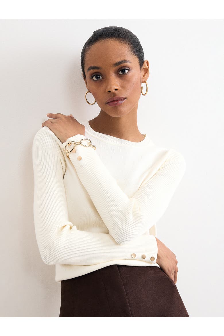 Larissa Layering Knit Sweater, Main, color, Ivory