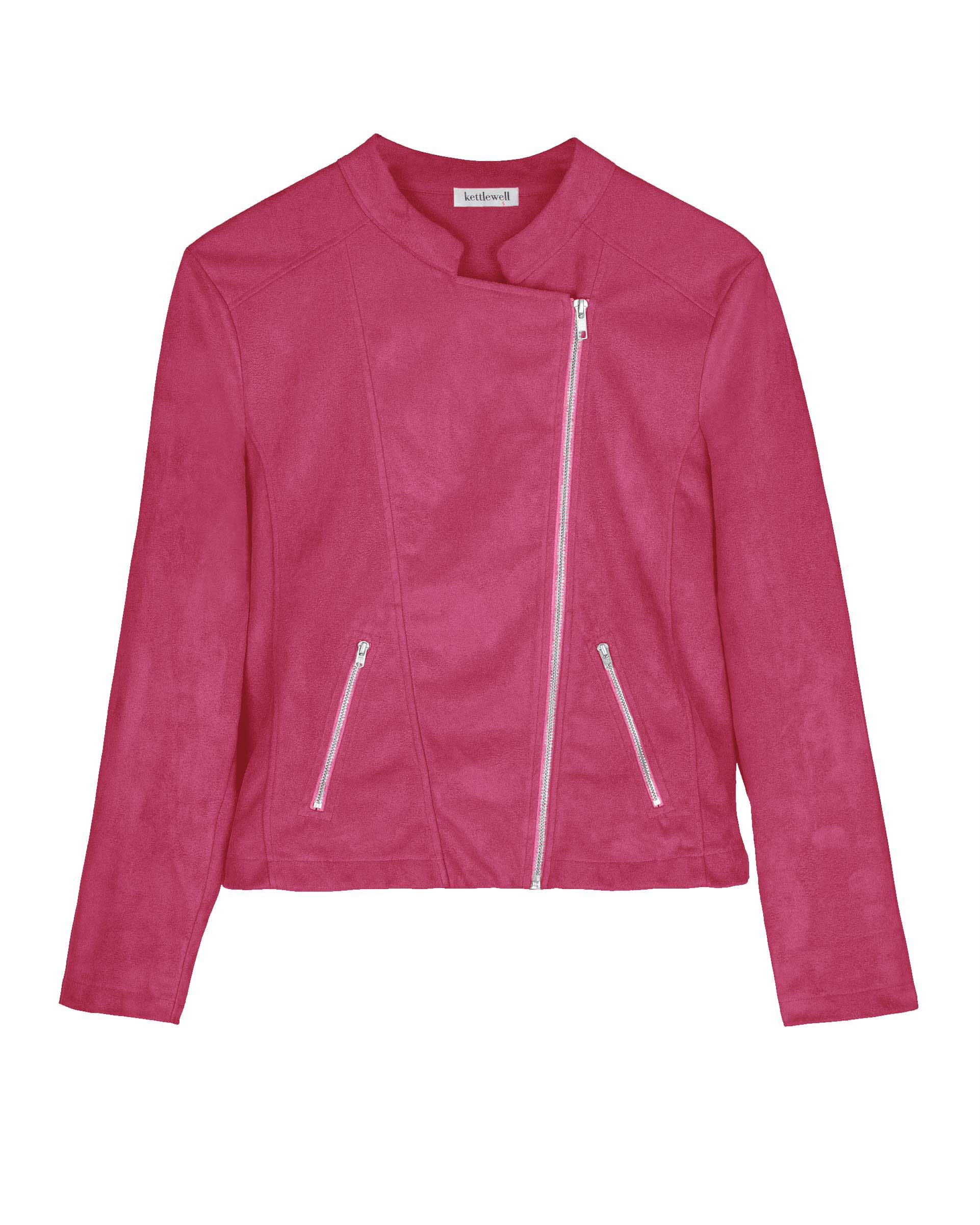 Rachel Cropped Biker Jacket - image 4