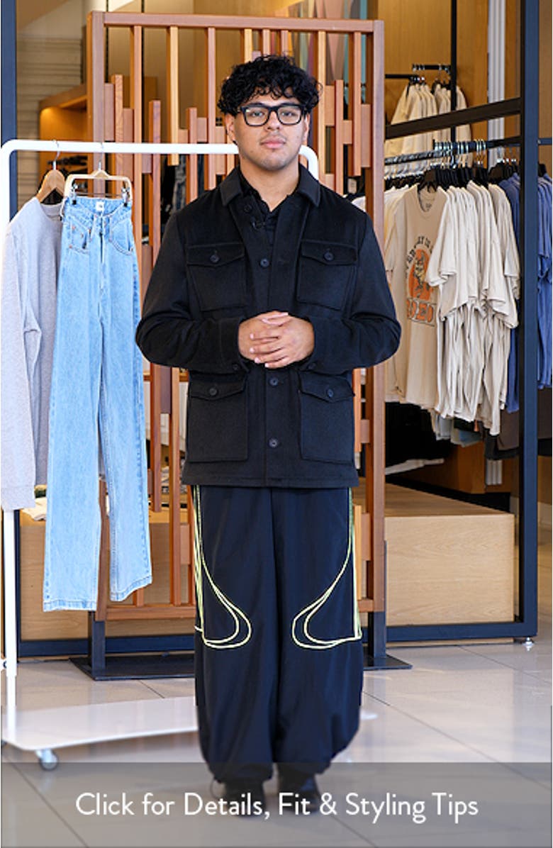 Felted Wool Blend Field Jacket, sales video thumbnail