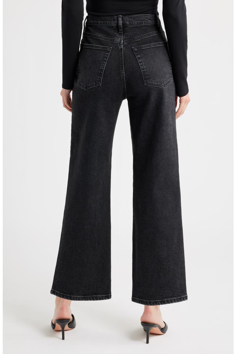 The Wide High Waist Ankle Wide Leg Jeans, Alternate, color, DECO