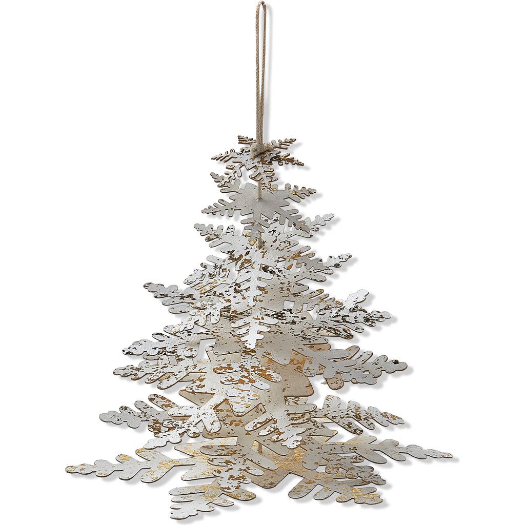 Tag White Paper Snowflake Tree Decor Holiday Sculpture Winter In White