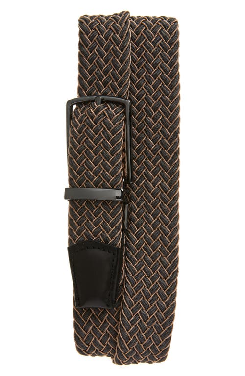 Nordstrom Tobias Braided Stretch Belt In Brown