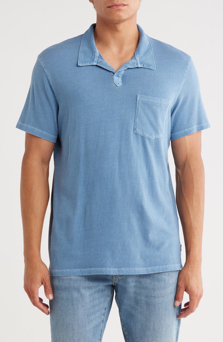 Lucky Brand Johnny Collar Cotton Polo, Main, color, Coronet Blue