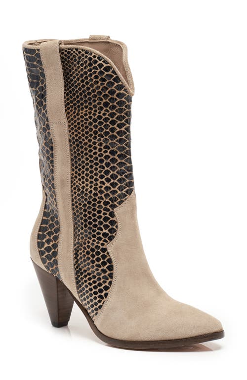 Free People Taper Heel Western Boot In Neutral