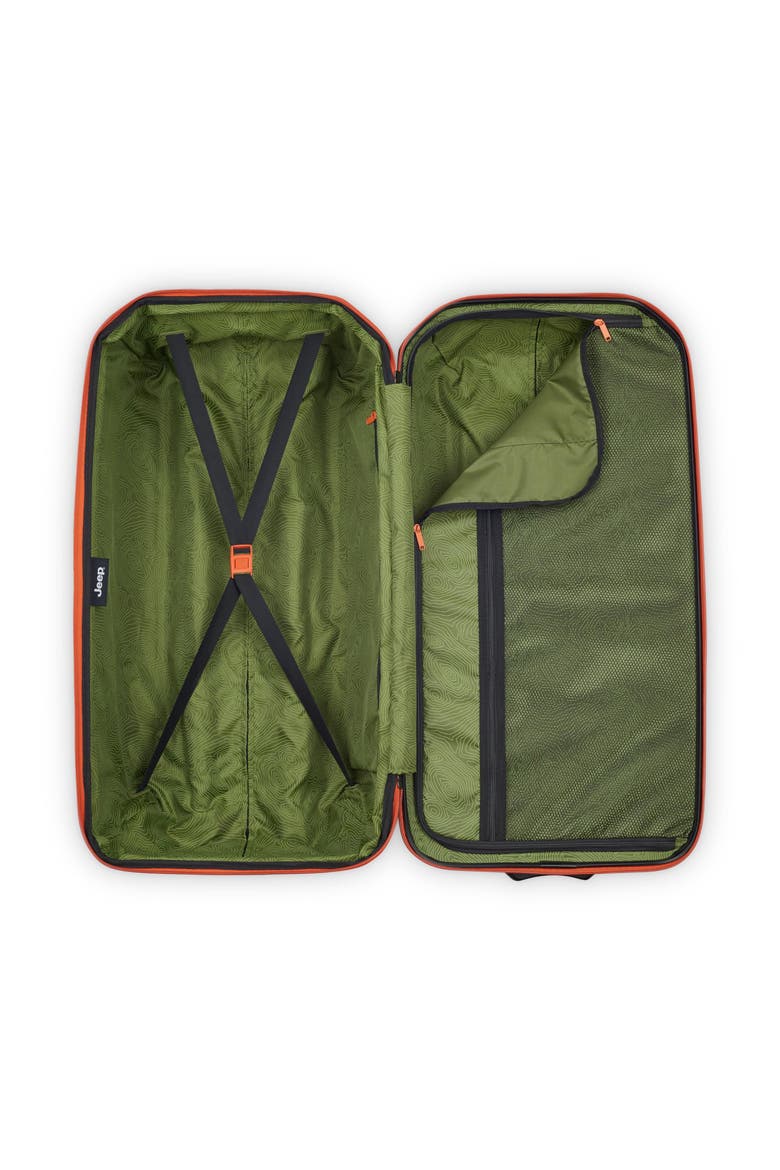 JH003B Checked-Large 30 Inch Hardside Expandable Luggage with Two Wheels, Alternate, color, Elm Green