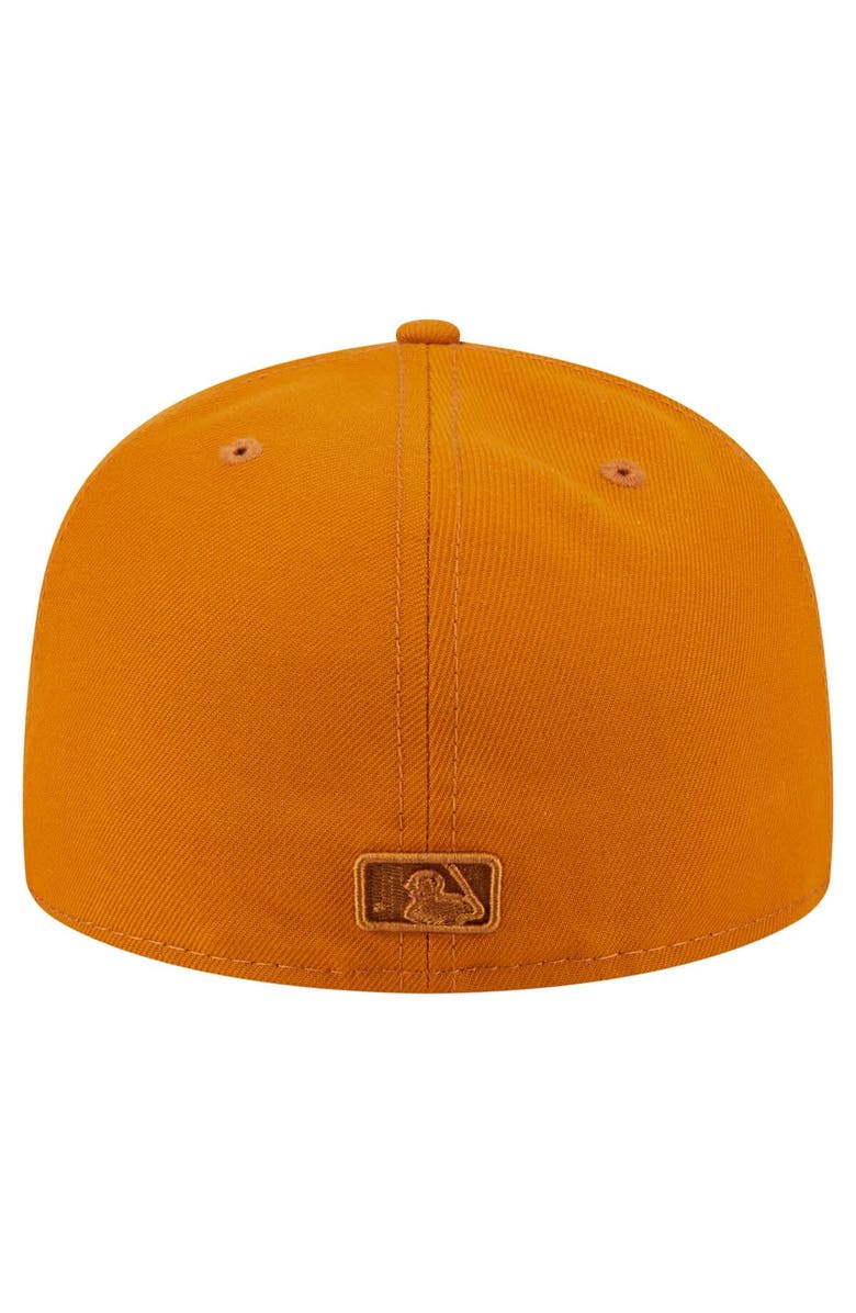New Era Men's New Era Orange Los Angeles Dodgers Color Pack A-Frame 59FIFTY Fitted Hat, Alternate, color, Orange