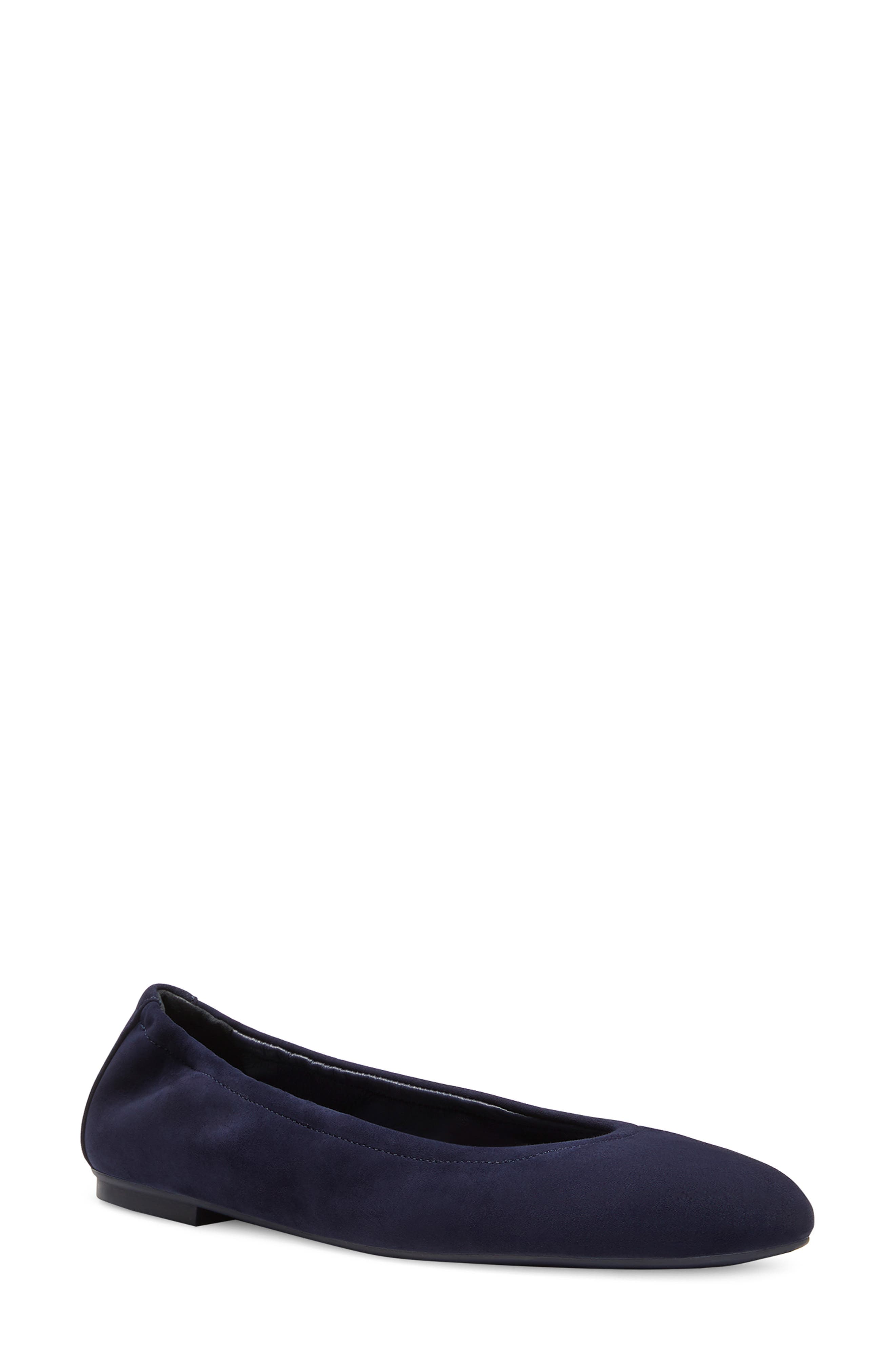 Leather Ballet Flat, Main, color, NICE BLUE